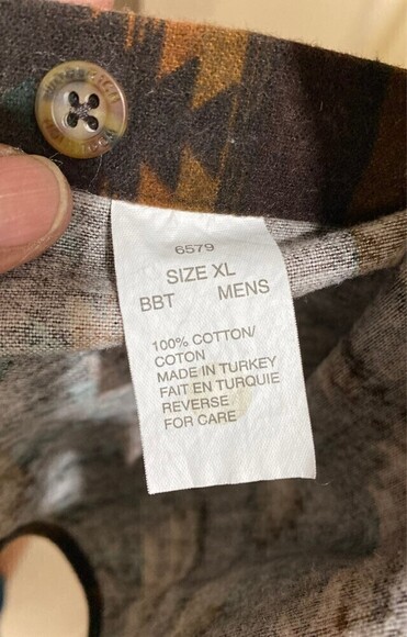 Woolrich Southwestern Aztec Men Shirt Size XL - Picture 8 of 9